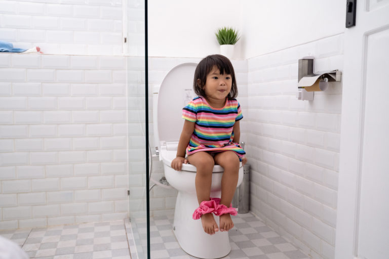 kind op toilet